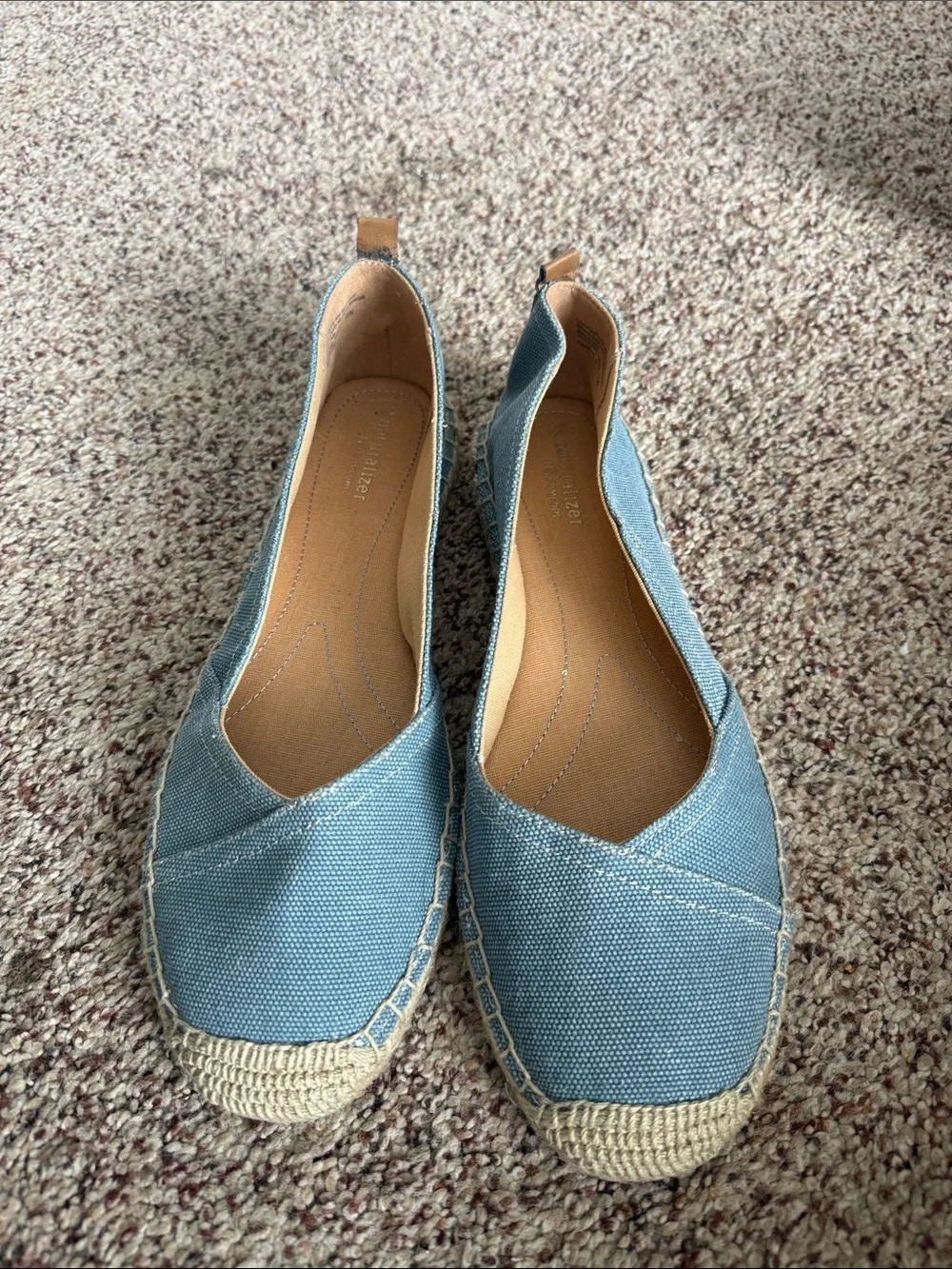 Naturalizer Light Blue Canvas Espadrille Flats